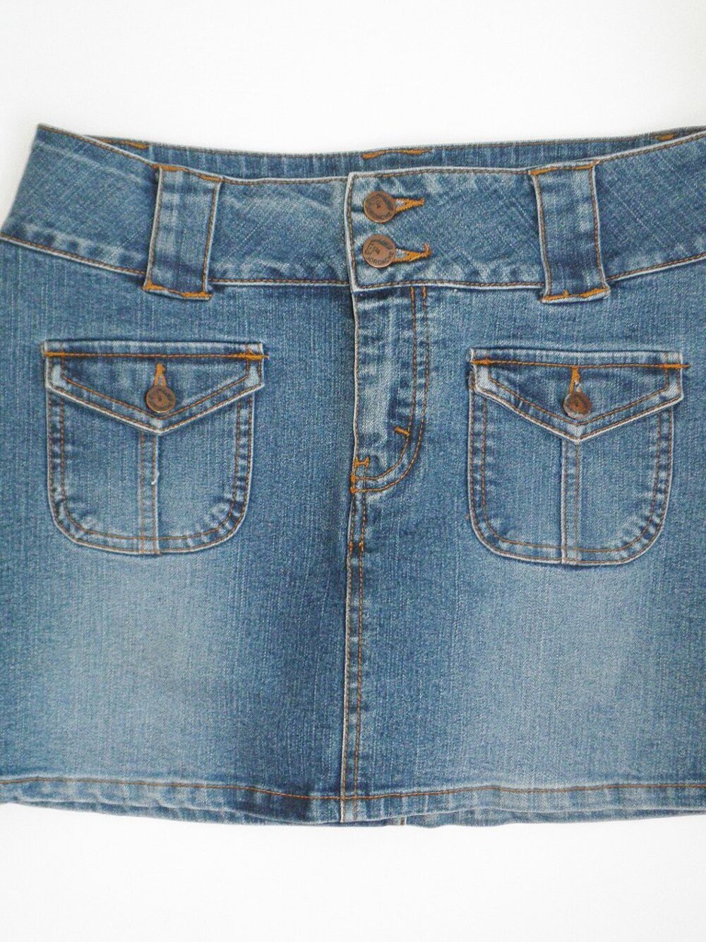 Vintage Y2K Jordache Denim Mini SKORT Size 7/8 S Low Rise Aughts Lizzy McGuire